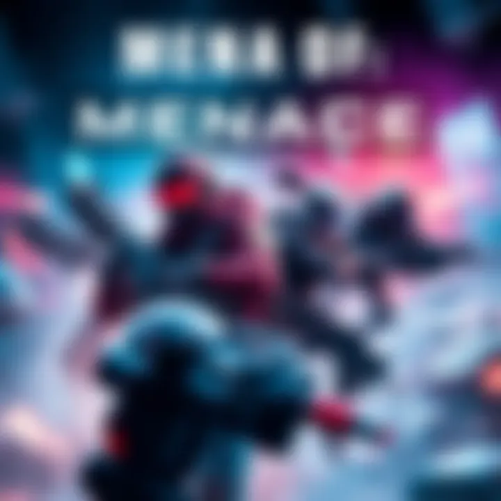 A scene from MENACE showing characters in tactical combat with futuristic weapons in a sci-fi environment.