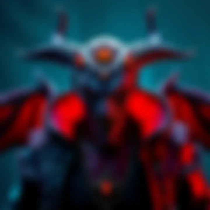 Mephisto character displayed in raw design, highlighting features without skin effects, emphasizing gameplay look.