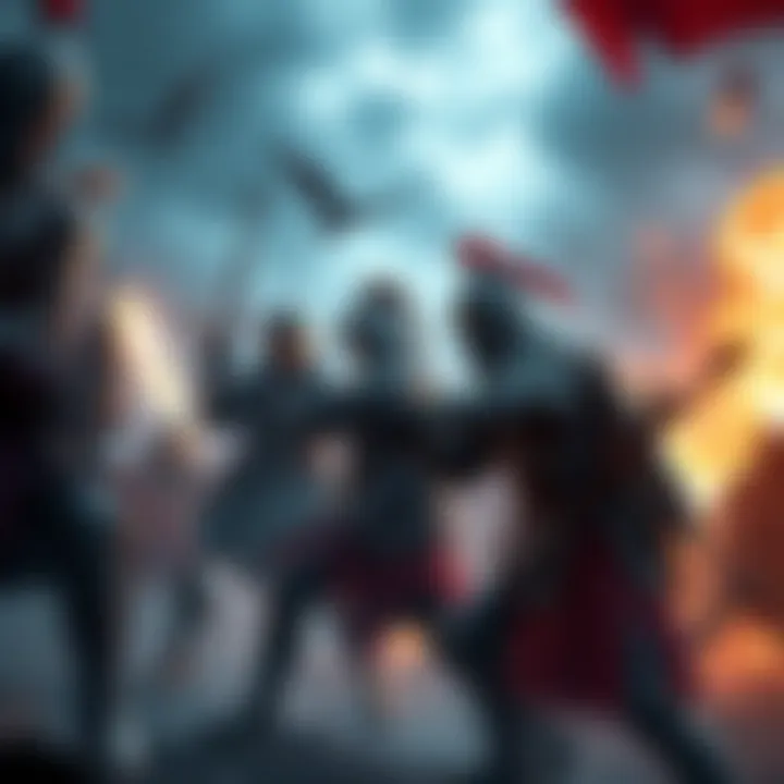 Mercenaries in Combat A player fights against multiple mercenaries appearing one after another during a battle with enemy captains in a game.