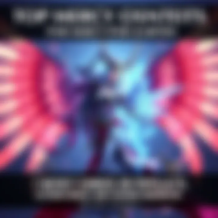 Various skins for Mercy ranked by popularity, highlighting designs like Elysian Grace and Chaos Goddess