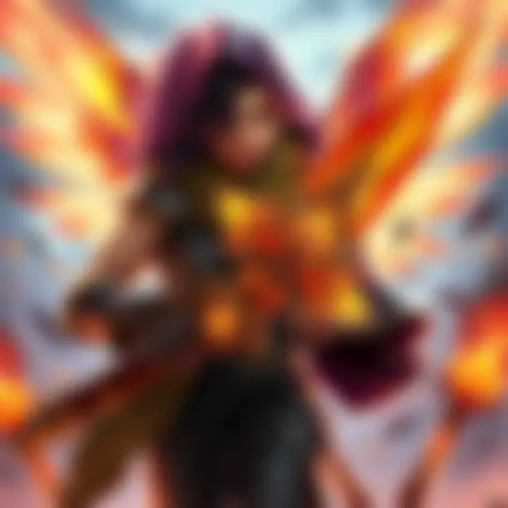 Mercy mythic weapon in action A character holding the Mercy mythic weapon, showcasing its glowing features during a battle scene.