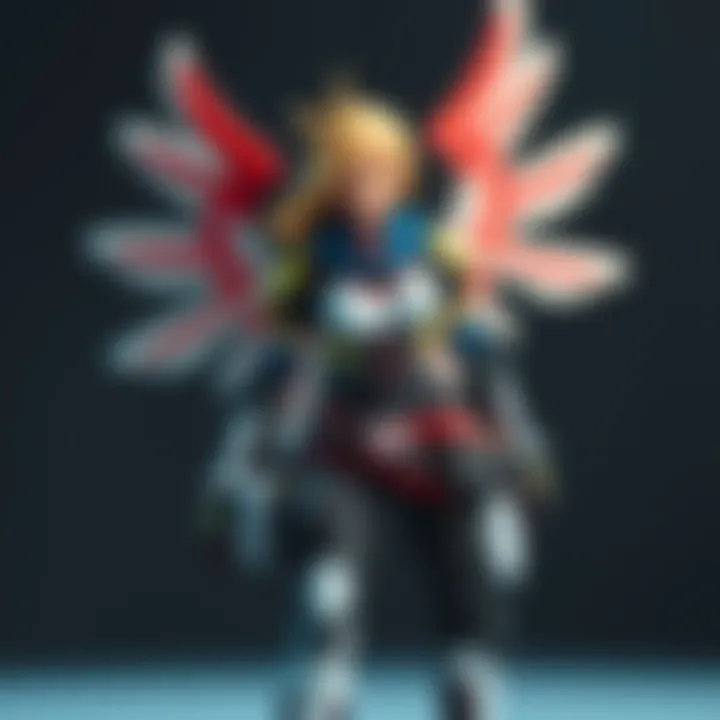 Mercy with Cassidy's Gear A customized Mercy figure wearing gear from a Cassidy figure, showcasing a blend of styles in collectible figurines.