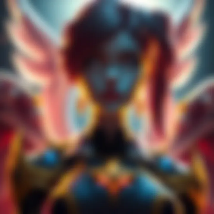 Mercy from a popular game with her neck positioned awkwardly, showcasing player concerns over her character design.