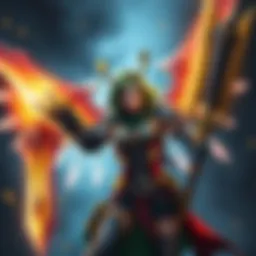 Mercy character holding new mythic weapons, showcasing her powerful abilities as she competes with the Tank class.