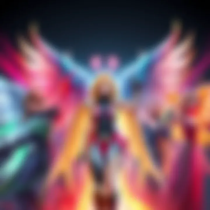A collage of various Mercy skins from the game, showing different colors and designs, highlighting the abundance of options available to players.