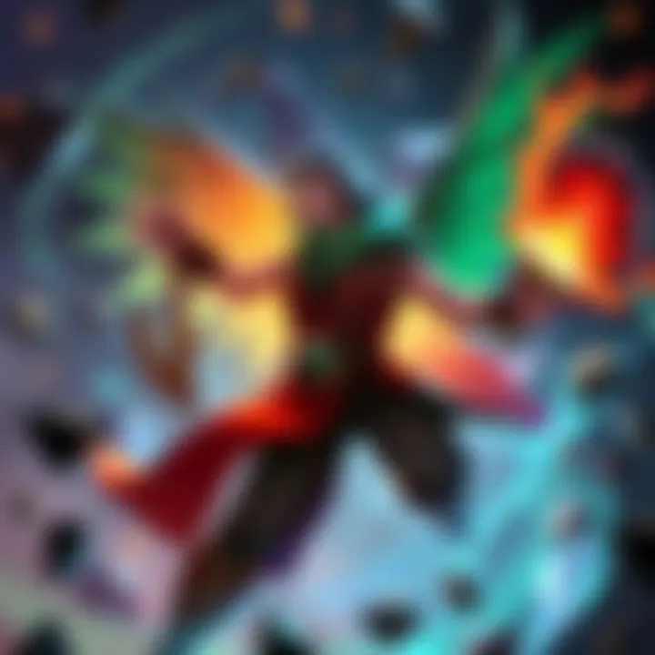 Merlin card showcasing energy generation and junk removal in a gaming deck