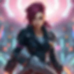 Meryl in Policenauts Meryl character from Policenauts in a futuristic setting