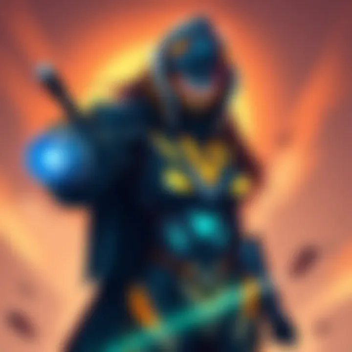 An illustration of Mesa Prime showcasing popular augments in action, highlighting her abilities and unique build options.