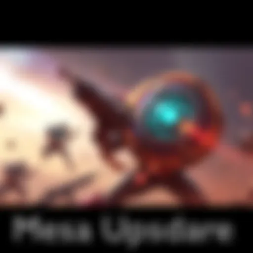 A graphic showing the Ballistic Batter and Shattershield in action with vibrant game elements