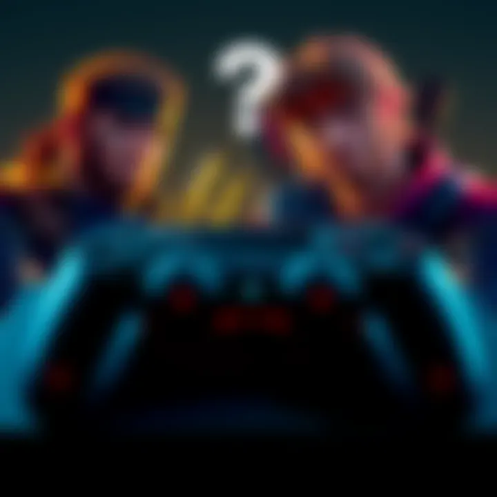 Two characters from Metal Gear Solid looking at a PS4 controller with a question mark above them, representing gamers' hopes for future ports.