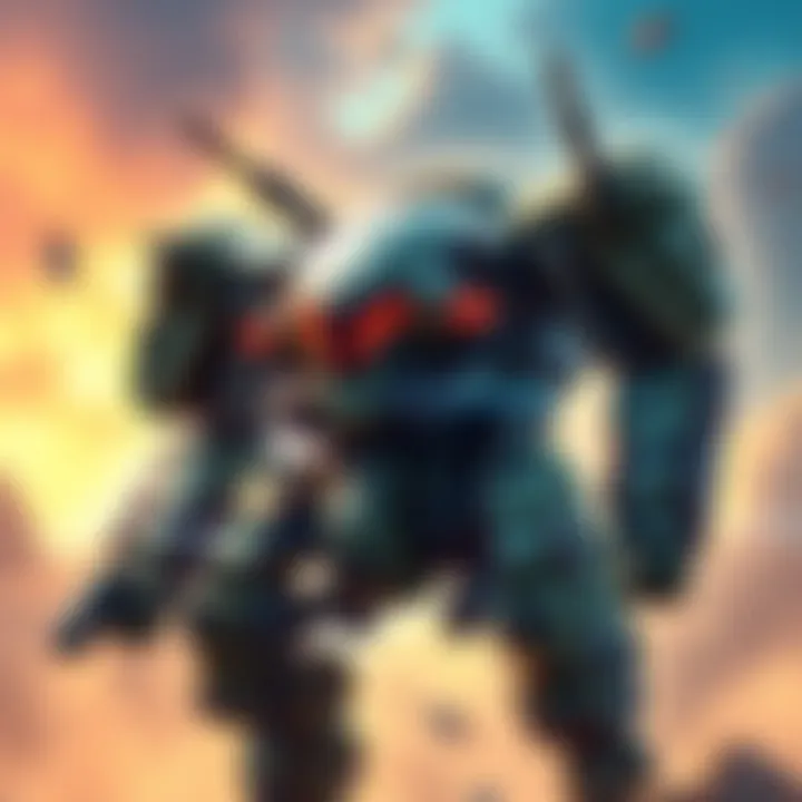 Detailed fan art of Metal Gear Ray, showcasing the mech's design and features from the video game series.