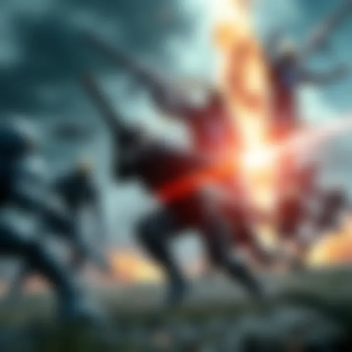 A dynamic scene from Metal Gear Rising showing Raiden in action against enemies after the Mistral fight.