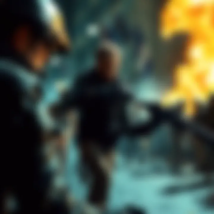 Metal Gear Solid 2 Lore Video A screenshot of a gameplay scene from Metal Gear Solid 2 showing key characters and action elements.