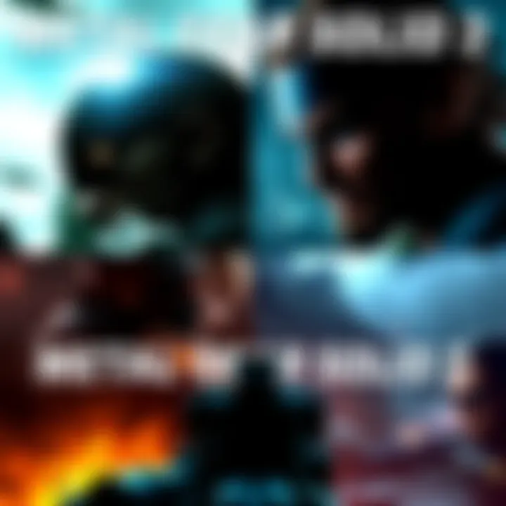 A split screen showing gameplay from the original Metal Gear Solid 3 and the Delta version, highlighting the differences in graphics and style.