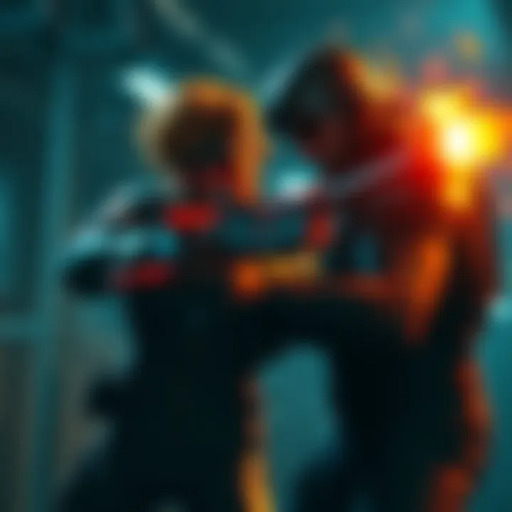 Screenshot of a character battling in the Cell Block fight in Metal Gear Solid 1 on PS5