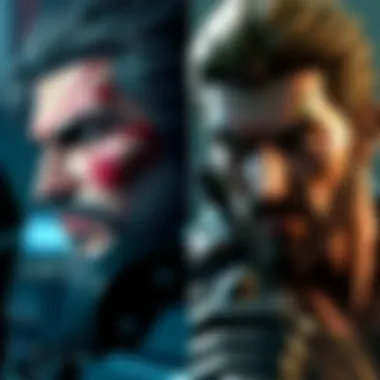 Side-by-side comparison of character models from Metal Gear Solid 4 and Metal Gear Solid V, highlighting graphical differences.
