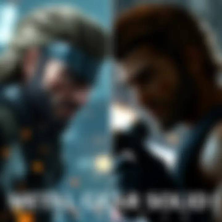 A side-by-side comparison of Metal Gear Solid: Twin Snakes and the original MGS1 showing gameplay elements.