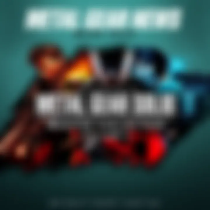 Cover art depicting classic characters and gameplay from Metal Gear Solid series with a nostalgic design