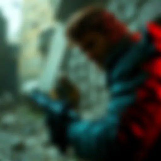 A player stealthily navigating through a Metal Gear Solid environment, showcasing non-lethal tactics and avoiding combat.