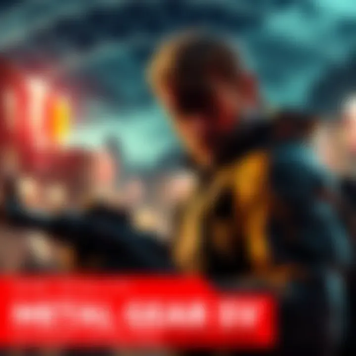A character in stealth mode in an open-world environment, showcasing new gameplay elements from Metal Gear Solid V.