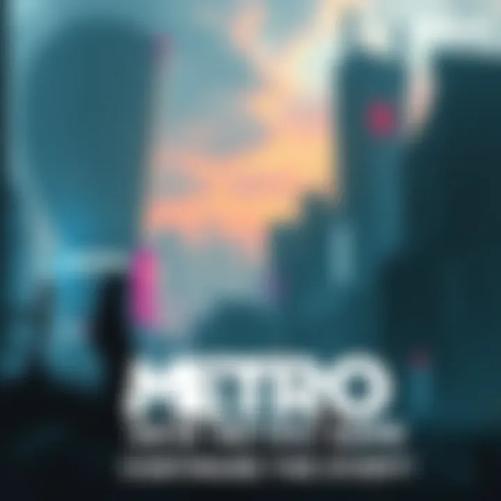 Concept art showing a post-apocalyptic cityscape with a lone character in a gas mask, hinting at a new Metro game.