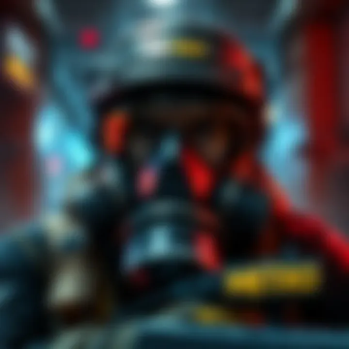 A player struggling with gas mask filter in Metro game