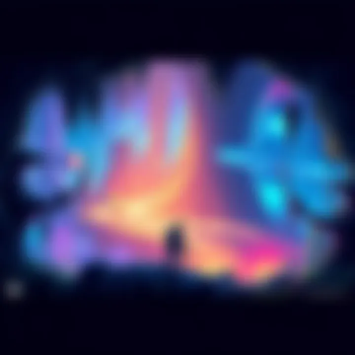 A character exploring a vibrant game world filled with unique creatures and intriguing environments, focusing on exploration and combat rather than jumping challenges.