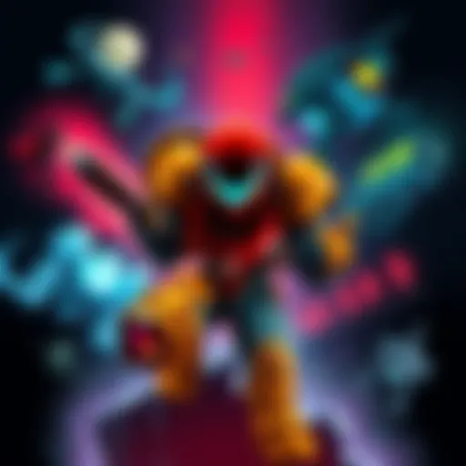 Metroidvania Game Elements A collage showcasing gameplay, storytelling, and level design in a Metroidvania game