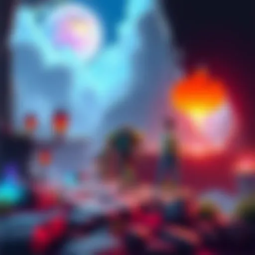 A vibrant scene from a new Metroidvania game featuring a character exploring a beautifully designed world with rich colors and detailed backgrounds