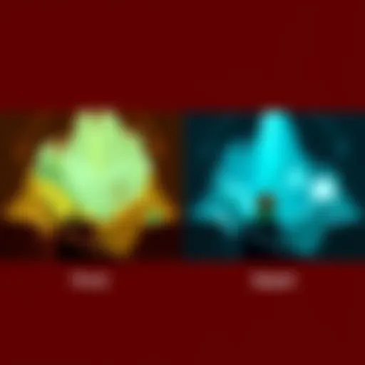 Two colorful Metroidvania game maps showing different locations and themes, one labeled as the first game and the other as a sequel.