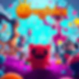 A vibrant scene from the Mewgenics game showcasing unique characters and gameplay elements, reflecting the creative style of its developer.