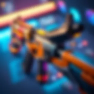 The new MG42 skin design in a vibrant color scheme, showcasing its detailed features and textures, aimed at gamers who enjoy in-game purchases.