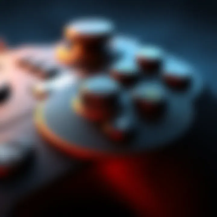 Close-up of customizable game controls for MGS2 Master Collection, showing button sensitivity settings and layout options.