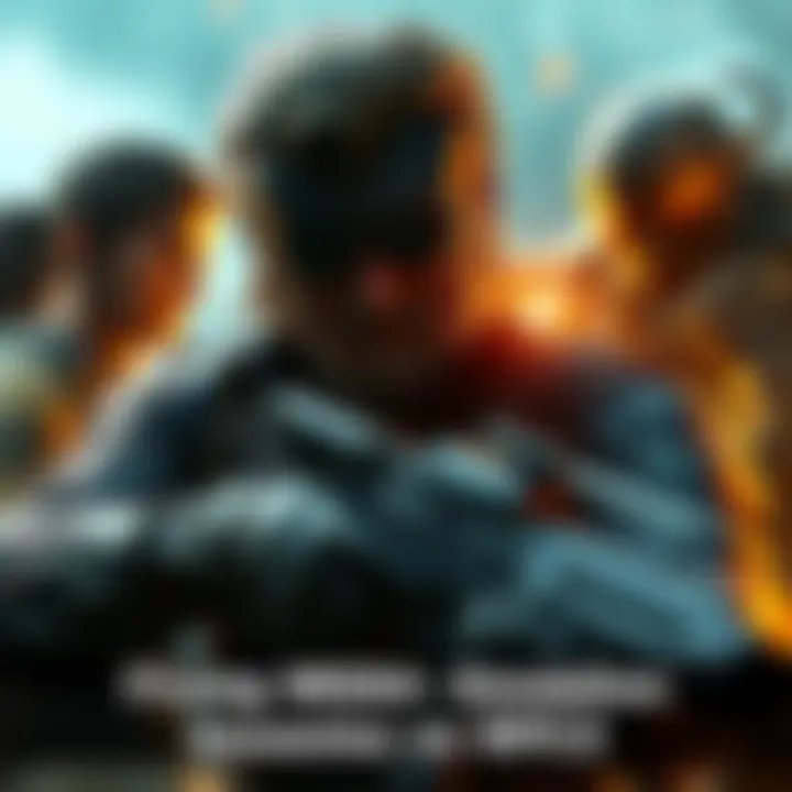 Scene from Metal Gear Solid 4 showing a tense cutscene with character action