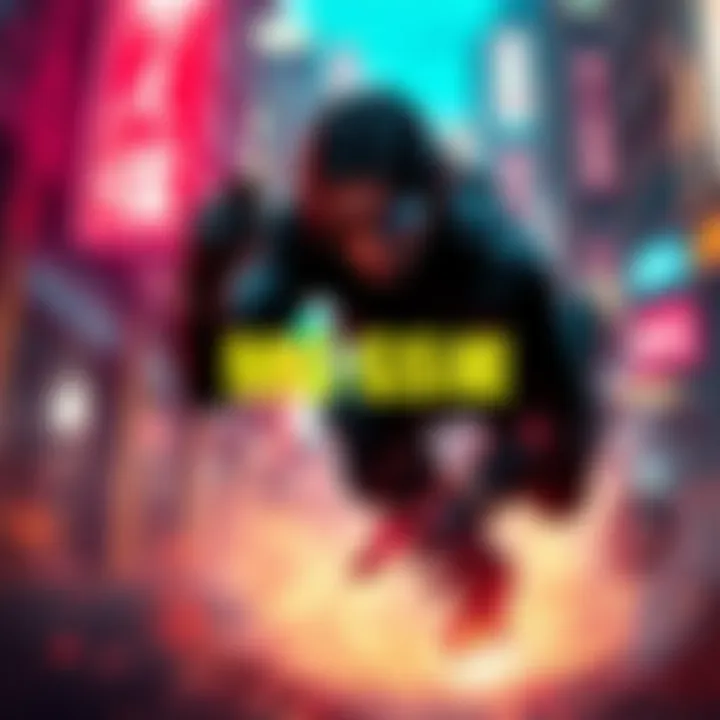 A dynamic scene from MGS Δ's opening sequence showing Snake in action with vivid graphics and intense colors.