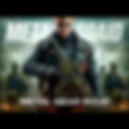 Cover art for Metal Gear Solid: Phantom Pain featuring the main character, Big Boss, in a tactical pose with a military background.