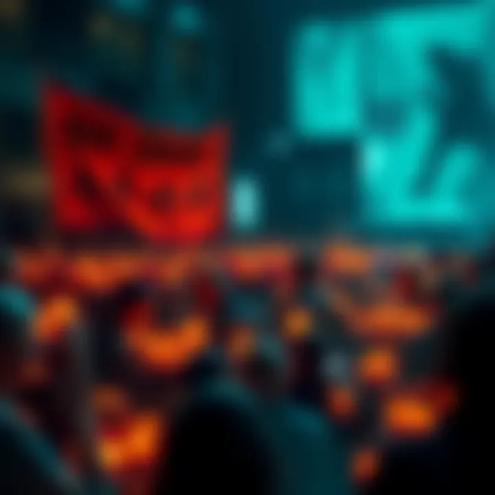 A gathering of fans honoring Metal Gear Solid IV with candles and banners, showcasing their love for the game