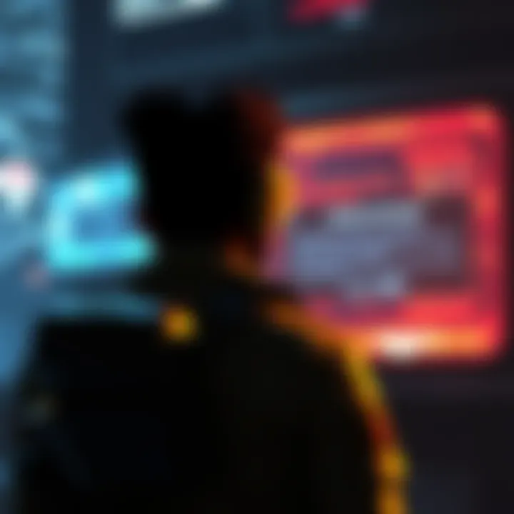 A digital artwork depicting a scene from MGSV TPP, showing a character in military gear looking at a server shutdown warning on a screen, highlighting players' concerns about losing online content.