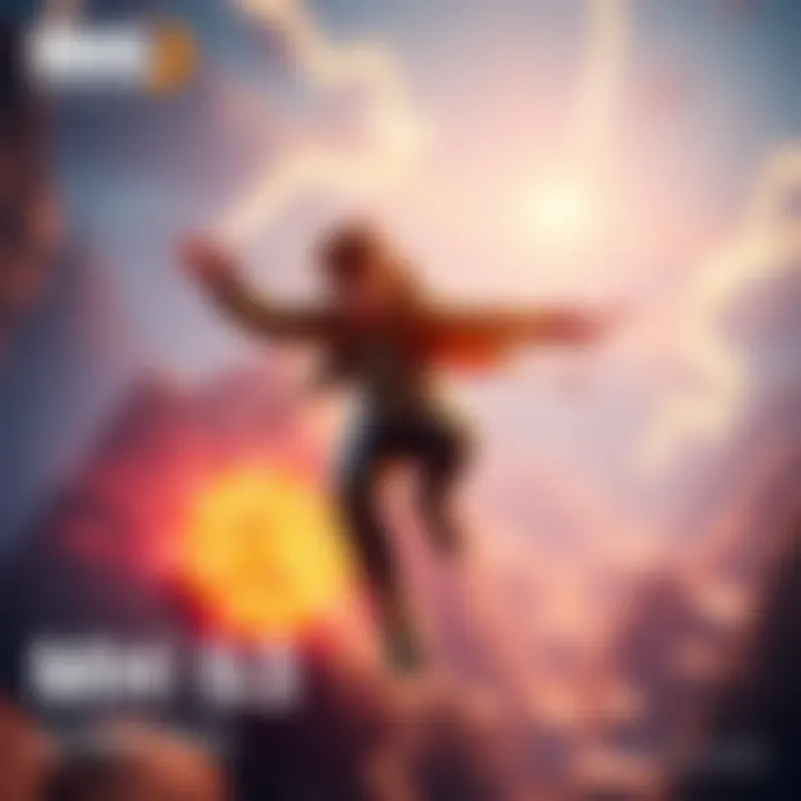 A character performing an exciting jump in MHS3, showcasing new gameplay mechanics with vibrant surroundings.