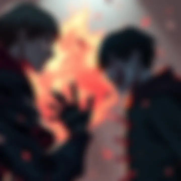 Kaneki confronts Michael, who has no organs for him to consume in a tense standoff