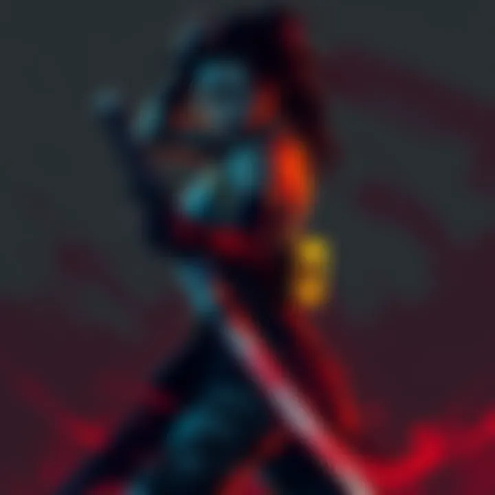 Michonne stands confidently, holding her katana, showcasing her strength and determination in a key scene from the mini filler arc.