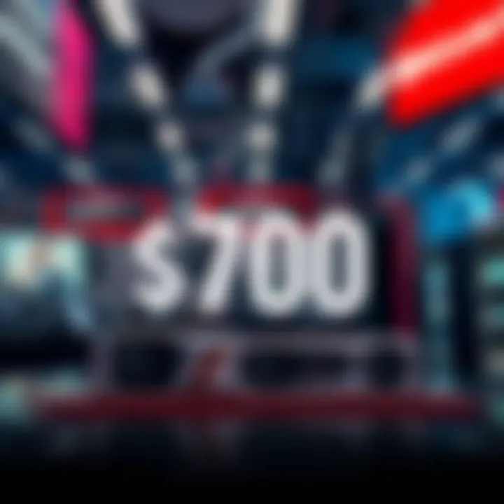 A display of the 9850x3D combo package alongside 32GB DDR5 RAM at Micro Center, highlighting the $700 price tag