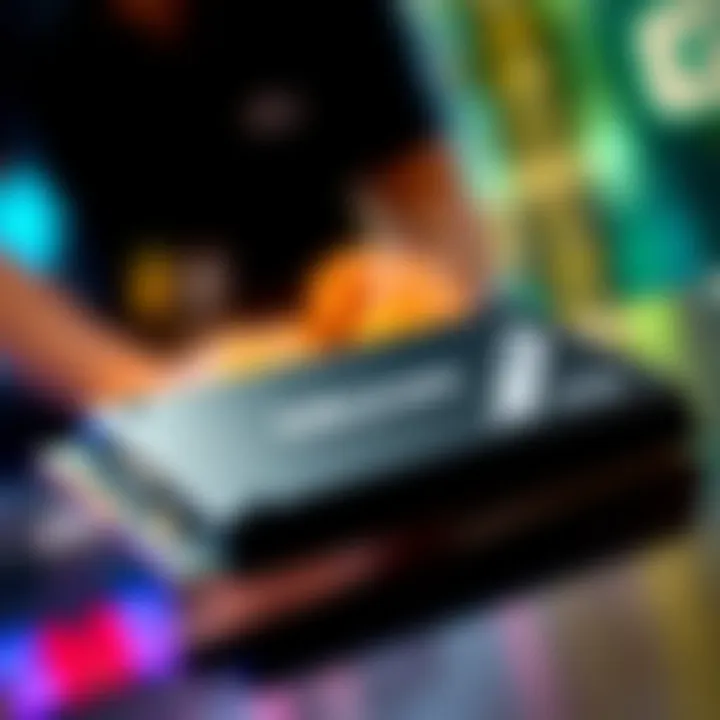 Close-up of Micron's 4TB 2230 SSD showcasing its sleek design and storage capacity.