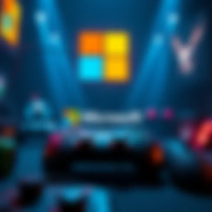 Graphic showing reduced daily set points in gaming with emphasis on Microsoft logo