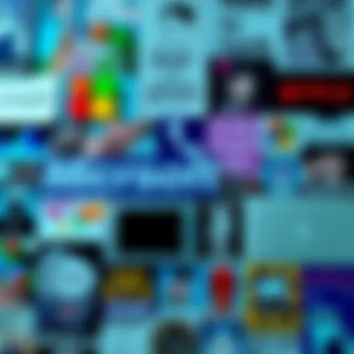 A collage of popular memes related to technology and humor, showcasing Microsoft's meme campaign.