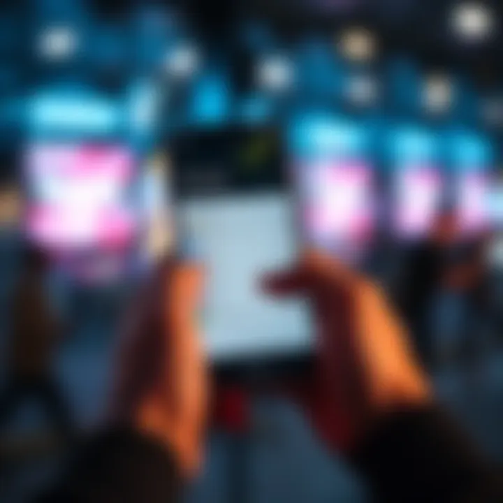 A person checking their Microsoft account balance on a smartphone, showing a balance screen with payment methods.