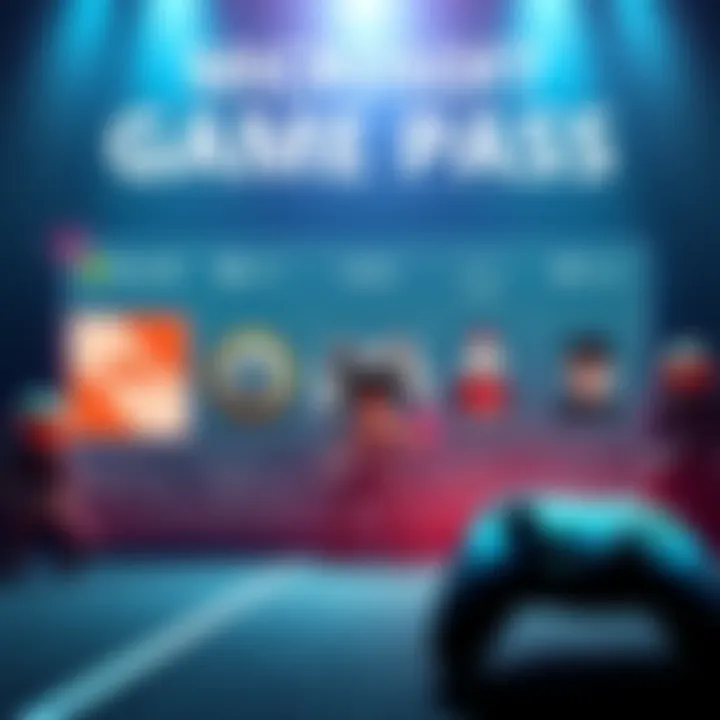 Microsoft Game Pass Custom Plans A graphic showing different customizable game pass options with gaming icons representing various playstyles.