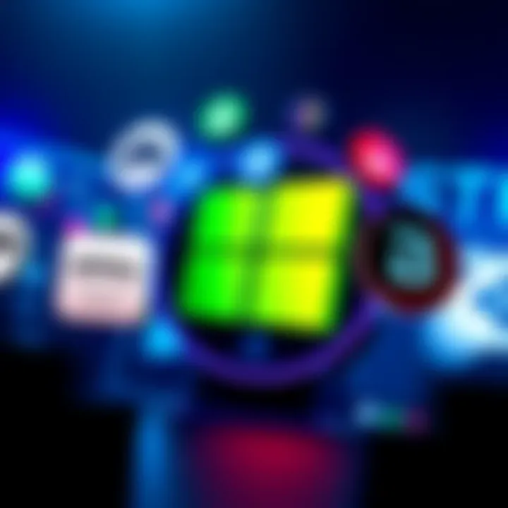 Illustration of Microsoft logo with icons for Activision and Bethesda around it, representing studio acquisitions and gaming impact.
