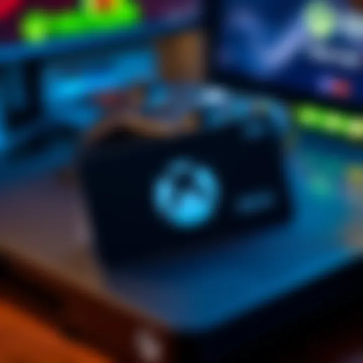A $25 Microsoft gift card with Xbox branding on a gaming console background