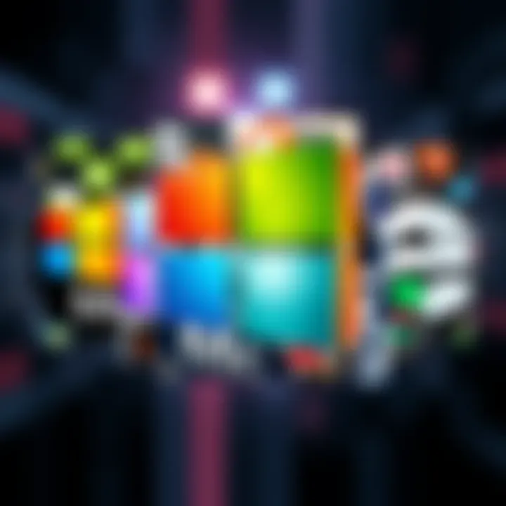 A collage showing the evolution of the Microsoft logo from its early design to the current 2026 version, symbolizing the company's growth and change over the years.